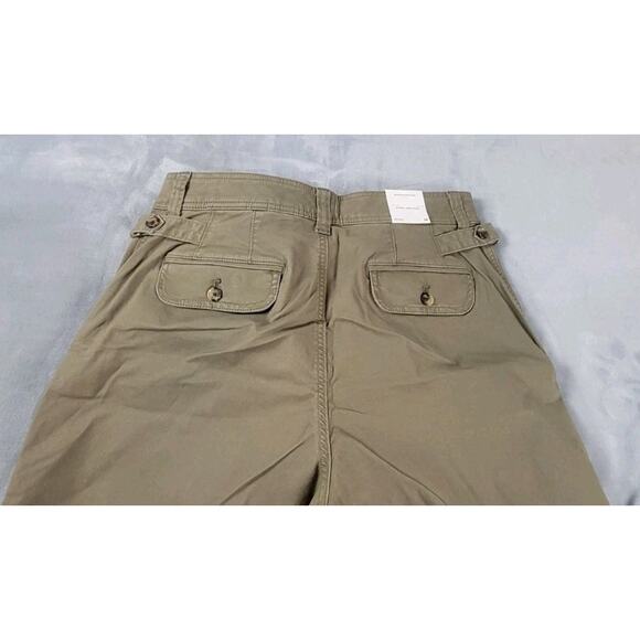 NWT women's barrel jeans high rise Banana Republic ankle pant sz 14 petite olive - Picture 7 of 10